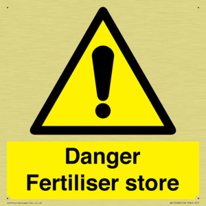 Danger Fertiliser store